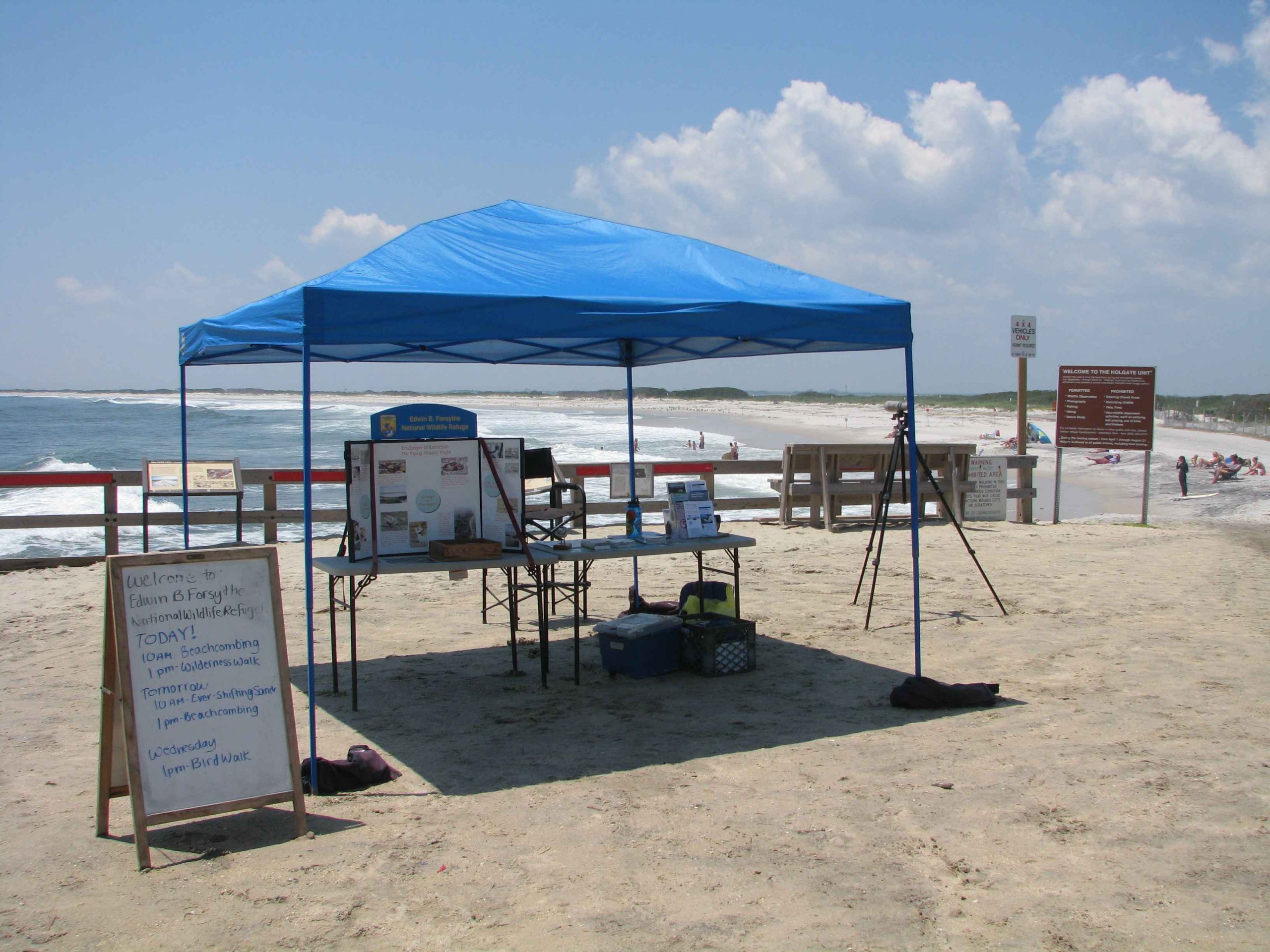 Holgate NJ Interpretative station display outdoor
